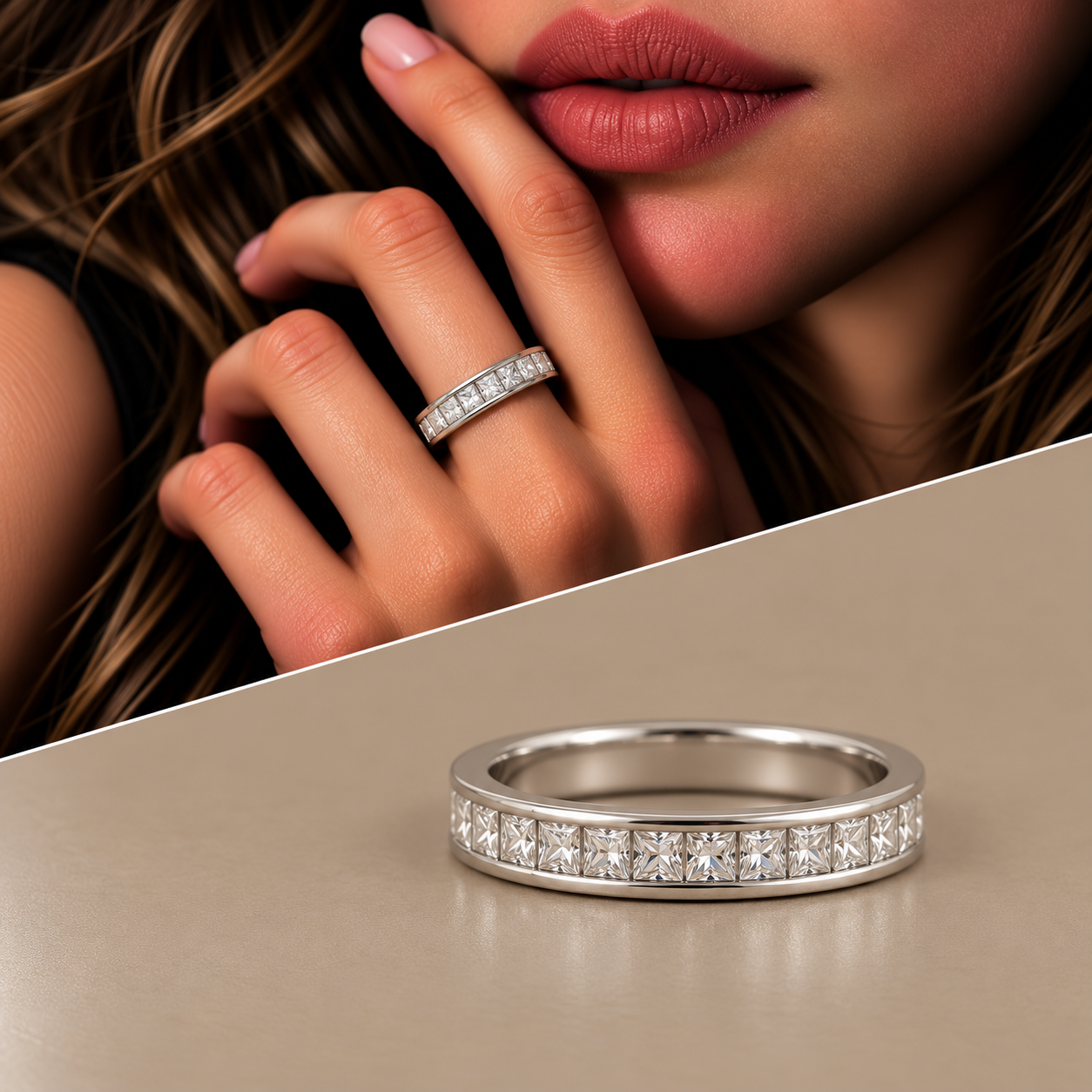 Anello oro 18kt riviera princess