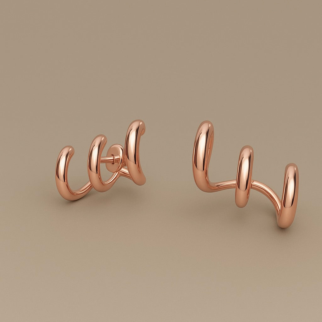 orecchino a tre cerchietti