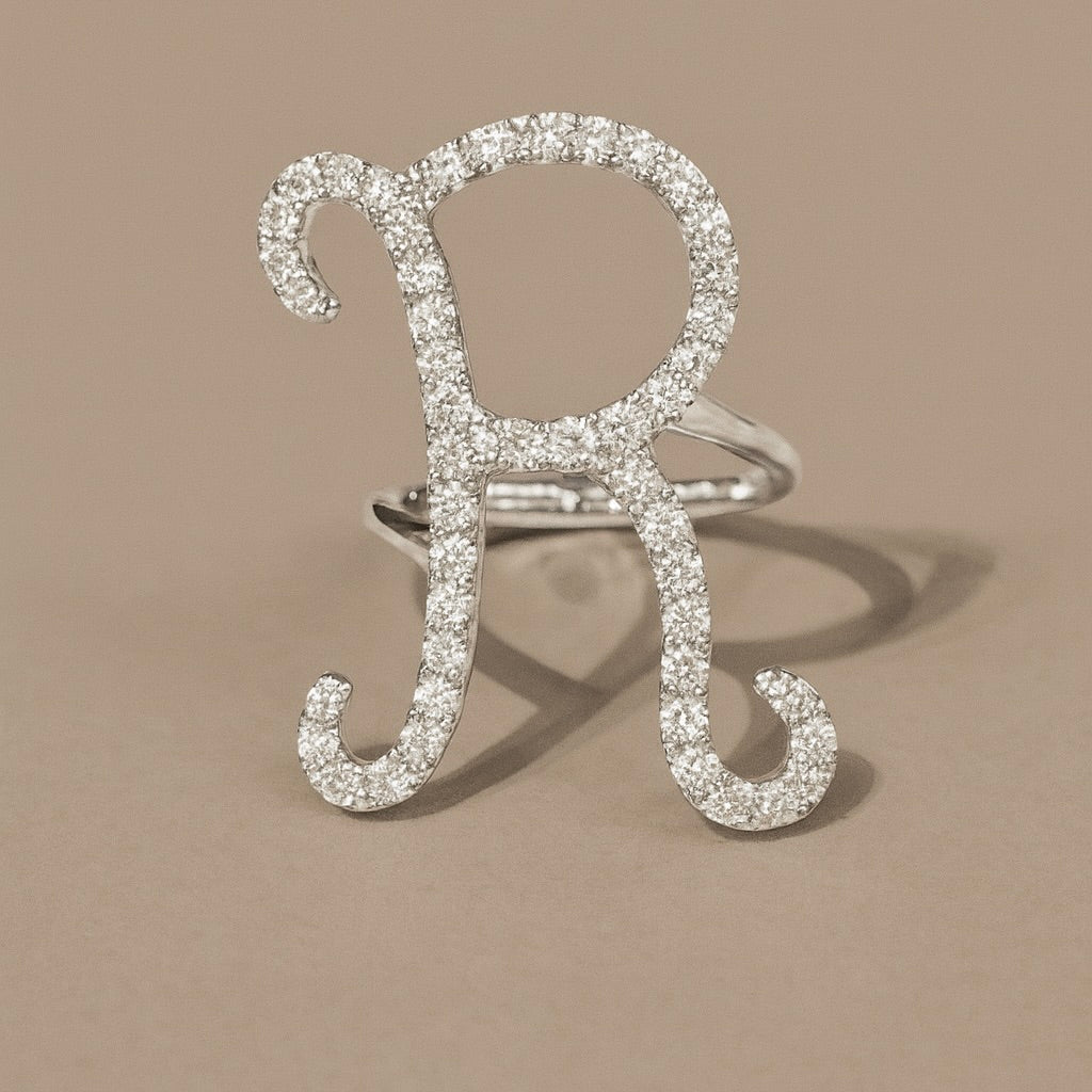 Anello iniziale 18kt R diamanti