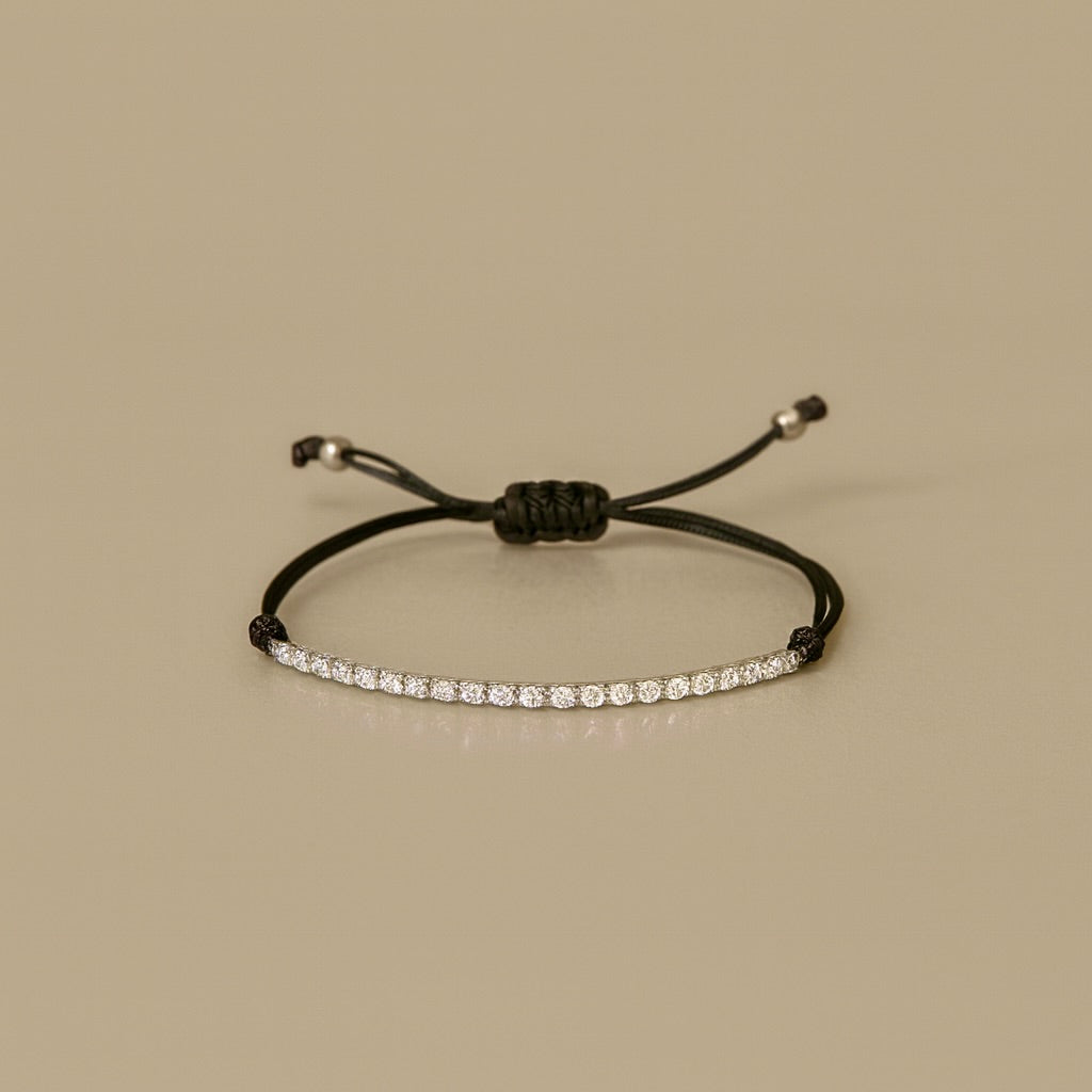 Bracciale tennis con cordino