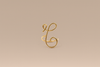 Anello oro 9kt iniziale "T"