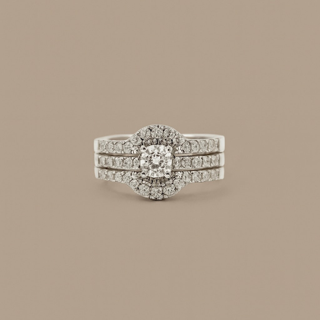 Anello Solitario oro 18kt Genesya & Base Tipo 1