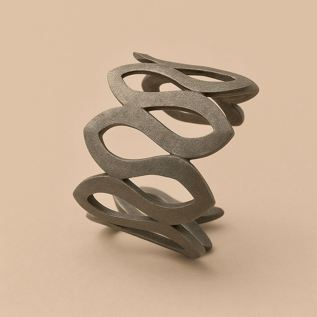 Bracciale schiava ad onde