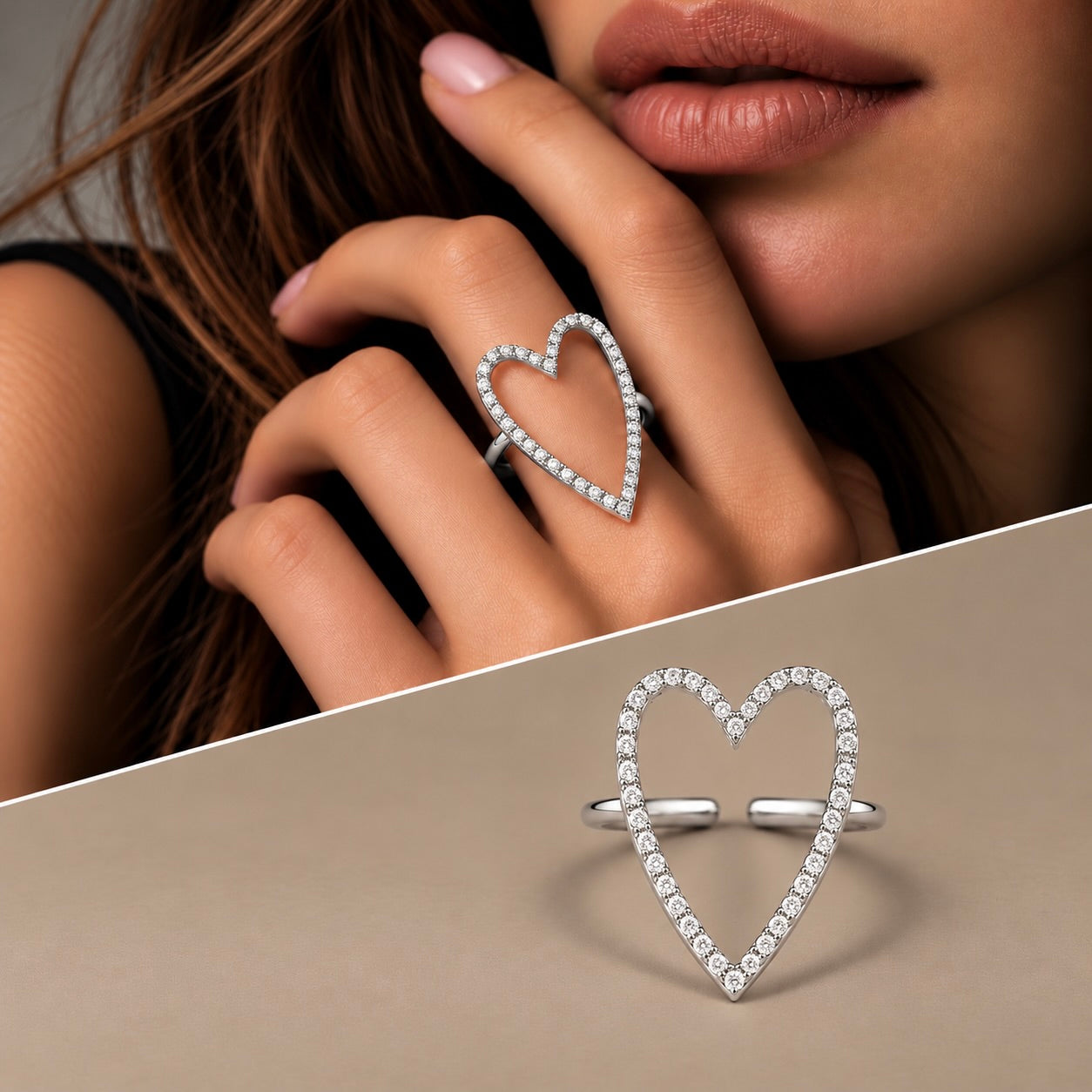 Anello filo cuore