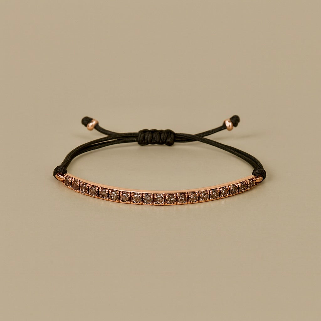 Bracciale tennis con cordino