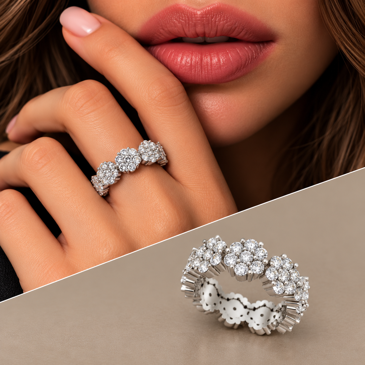 Anello oro 18kt riviera magic giro intero