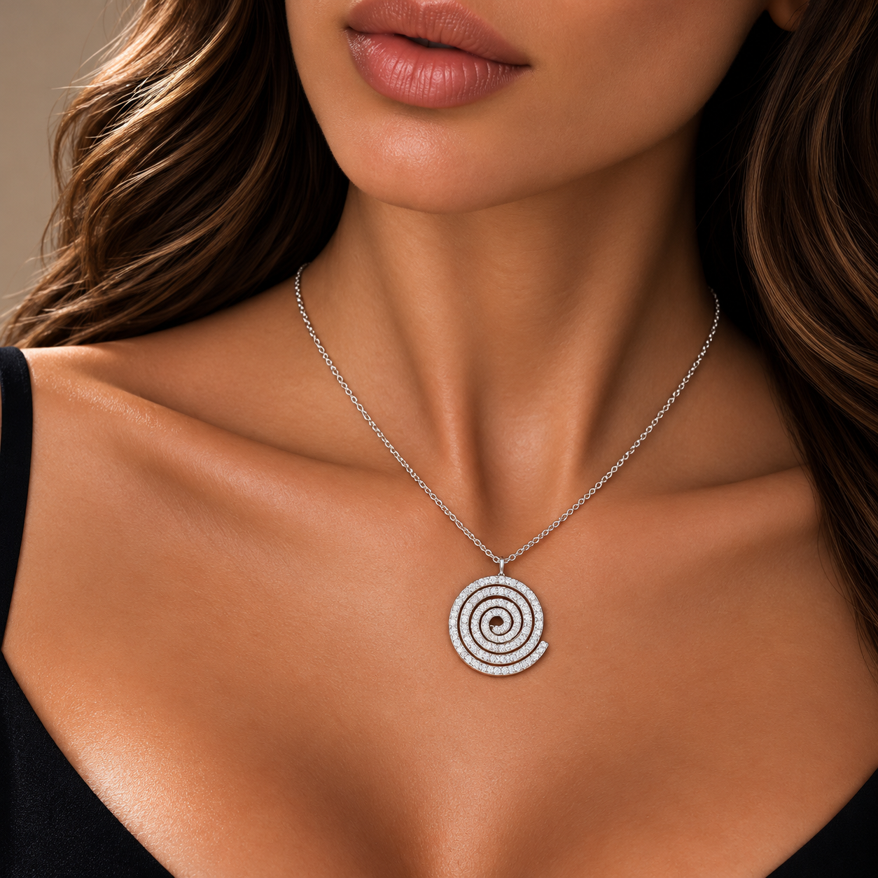 Ciondolo oro 9kt spiraletta