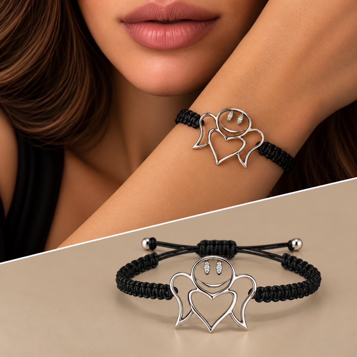 Bracciale oro 9kt Angelo smile