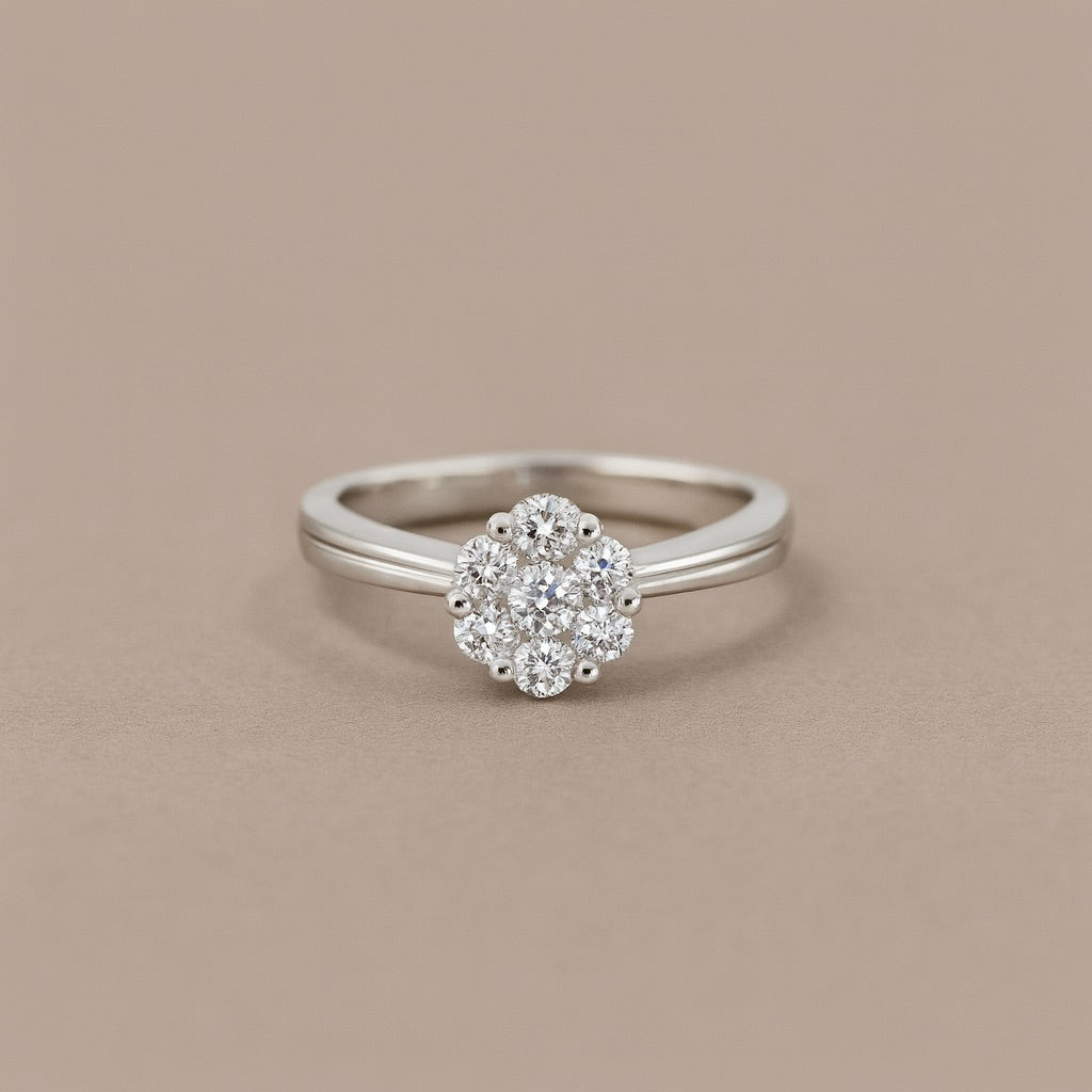 Anello oro 18kt solitario magic