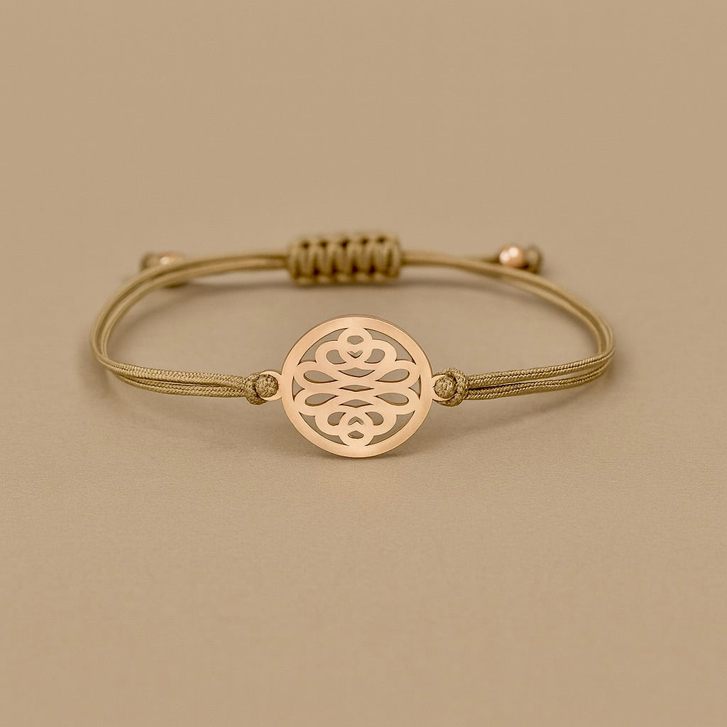 Bracciale Nodo Tibetano 9 kt