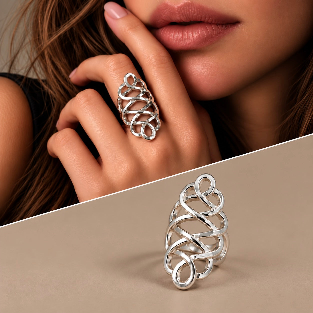Anello Nodo Tibetano