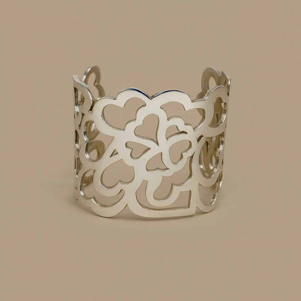 Bracciale  lastra cuori - Puntodgioielli