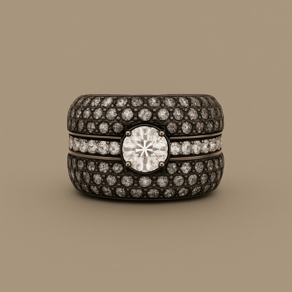 Anello Solitario oro 18kt Genesya & Base Tipo 1