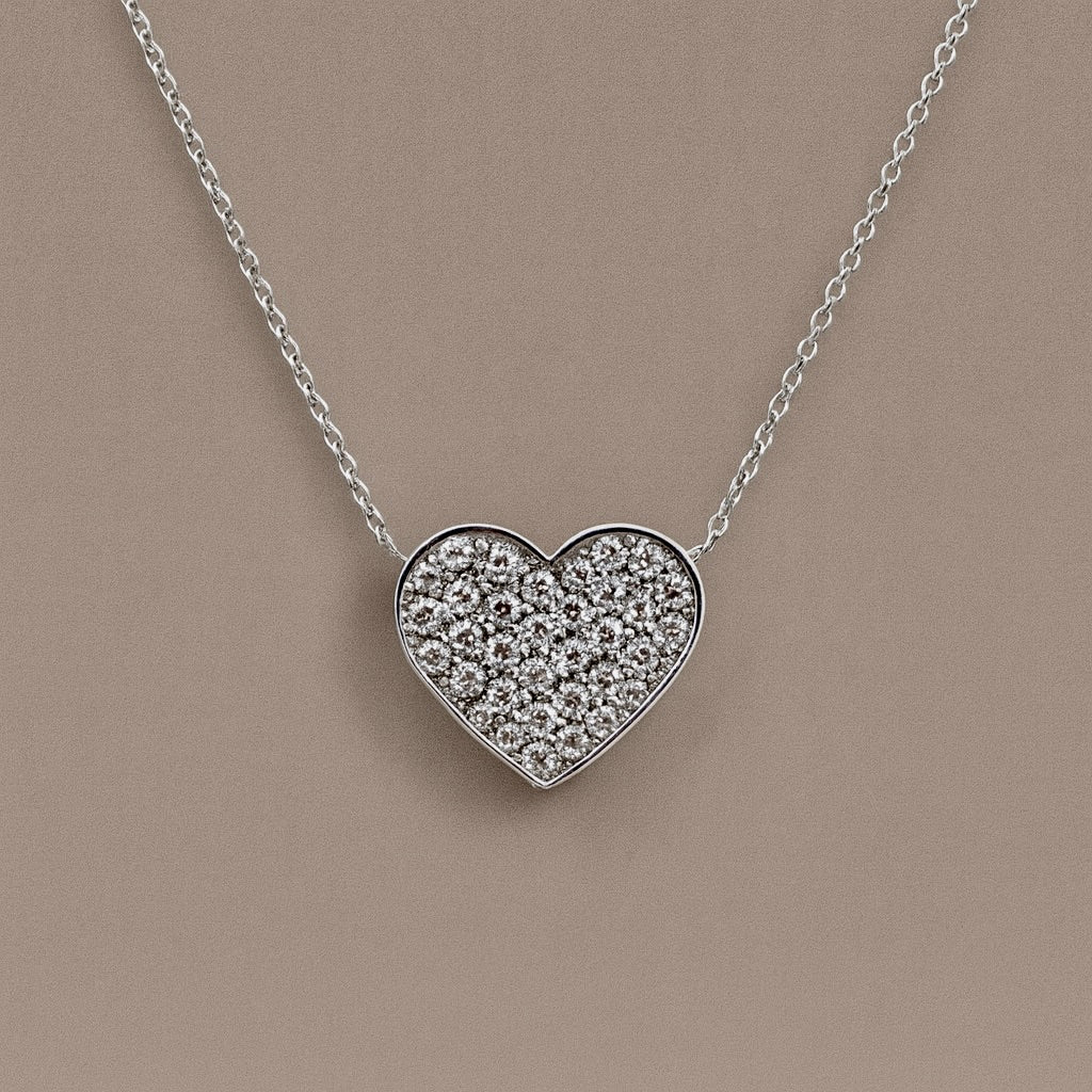 Ciondolo cuore di diamanti