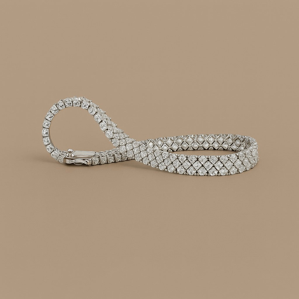 Bracciale oro 18kt tennis