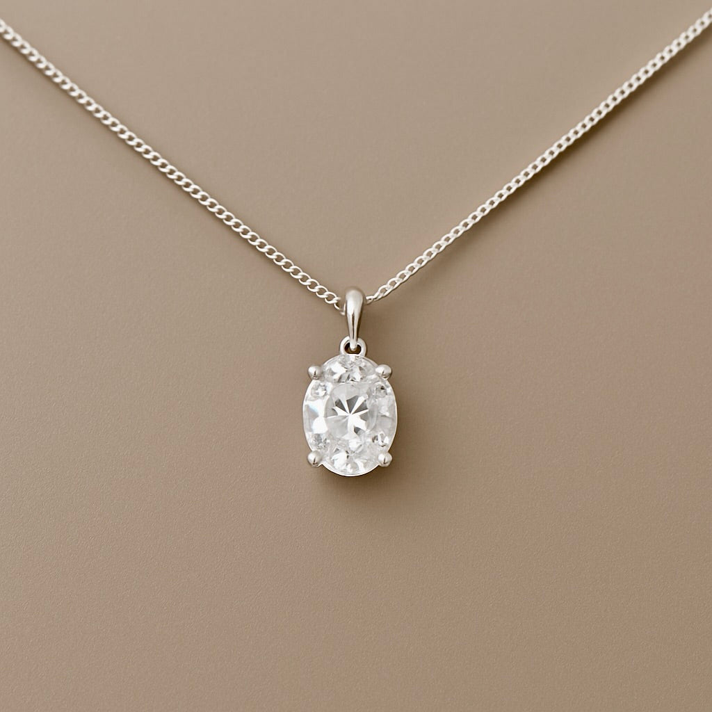 Ciondolo punto luce ovale