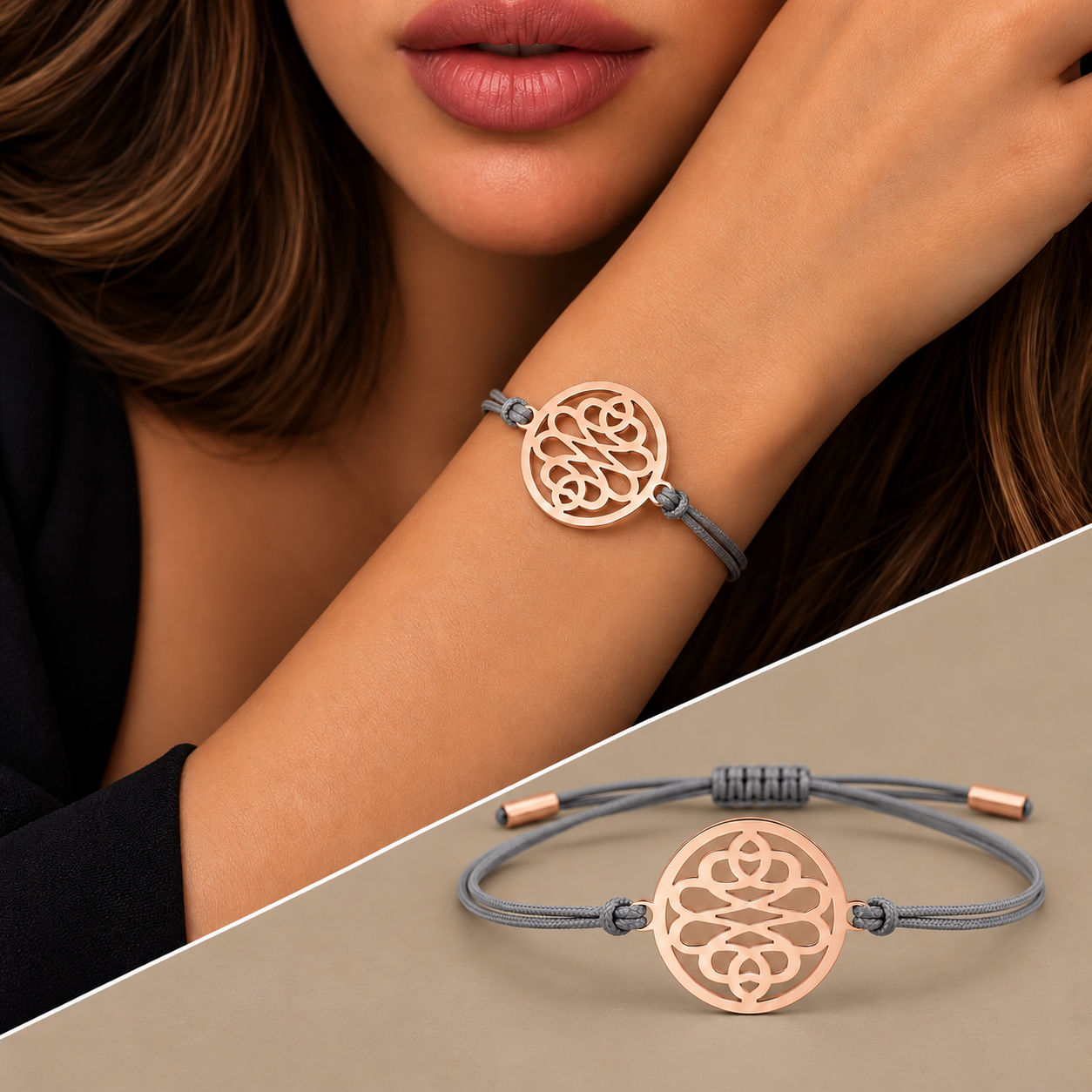 Bracciale Nodo Tibetano 9 kt