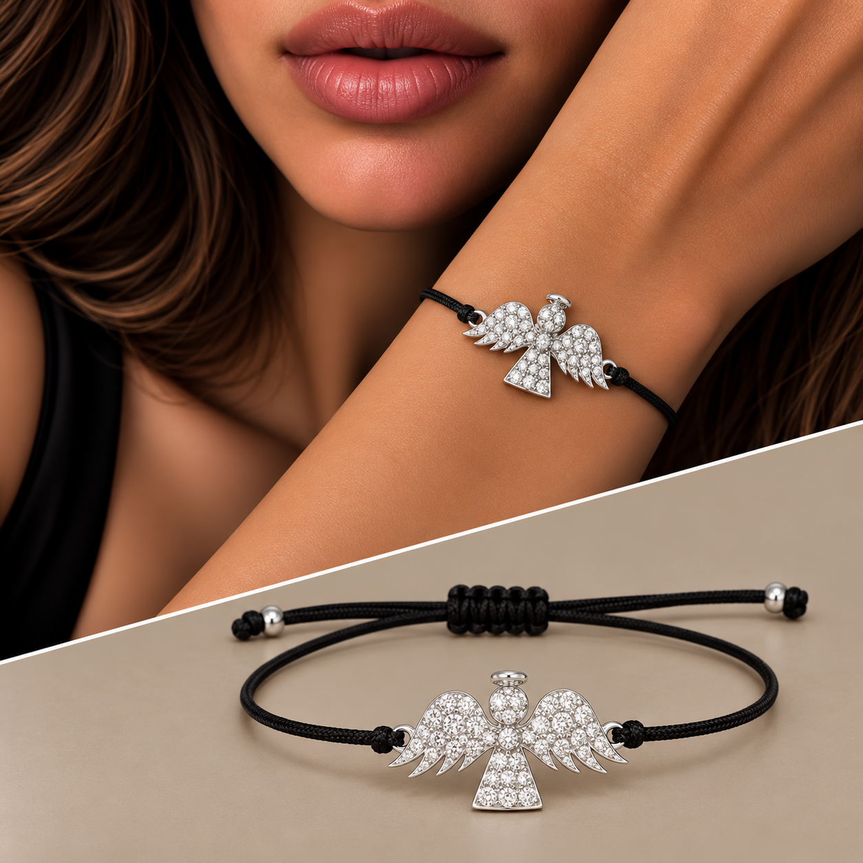 Bracciale angelo diamanti