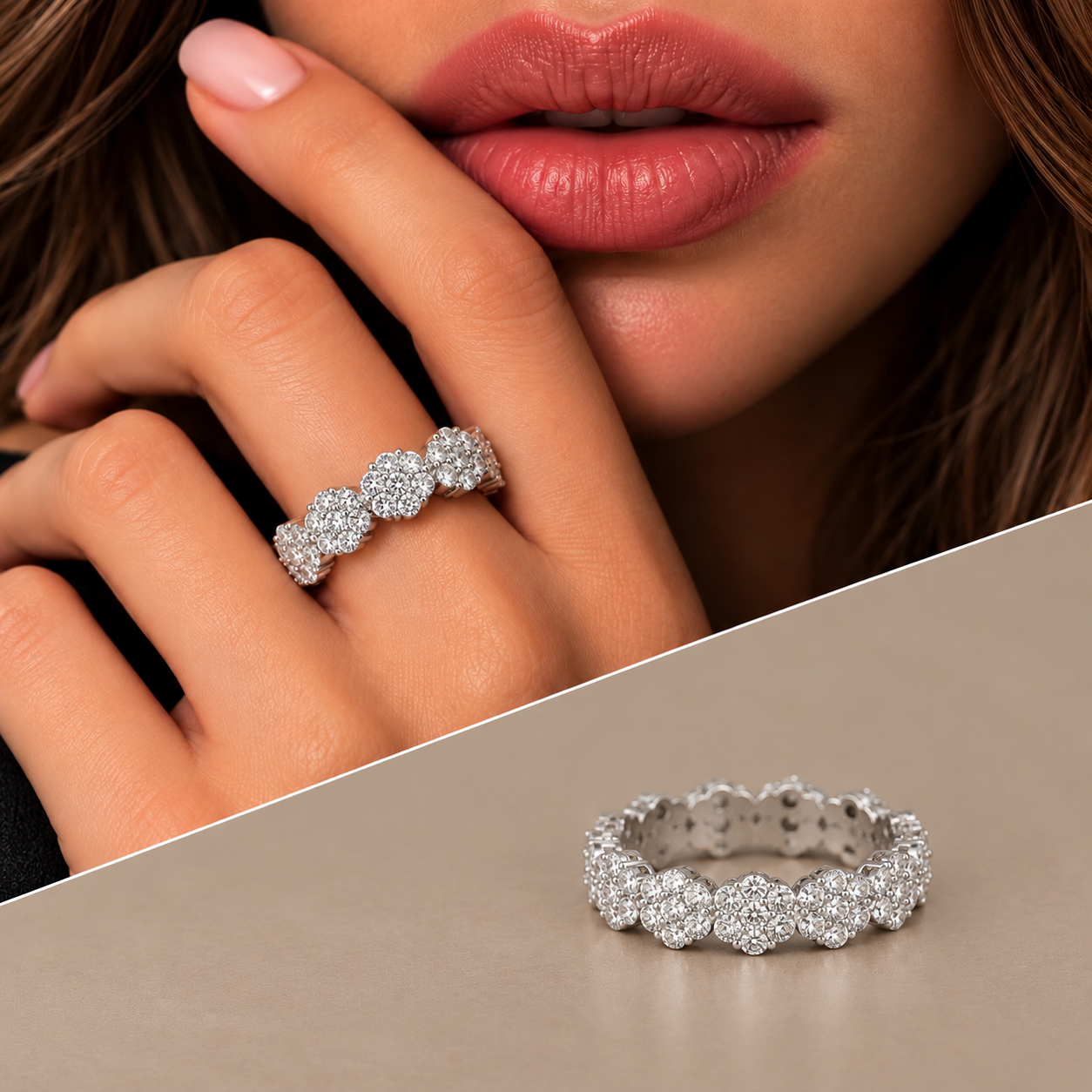 Anello oro 18kt riviera magic giro intero