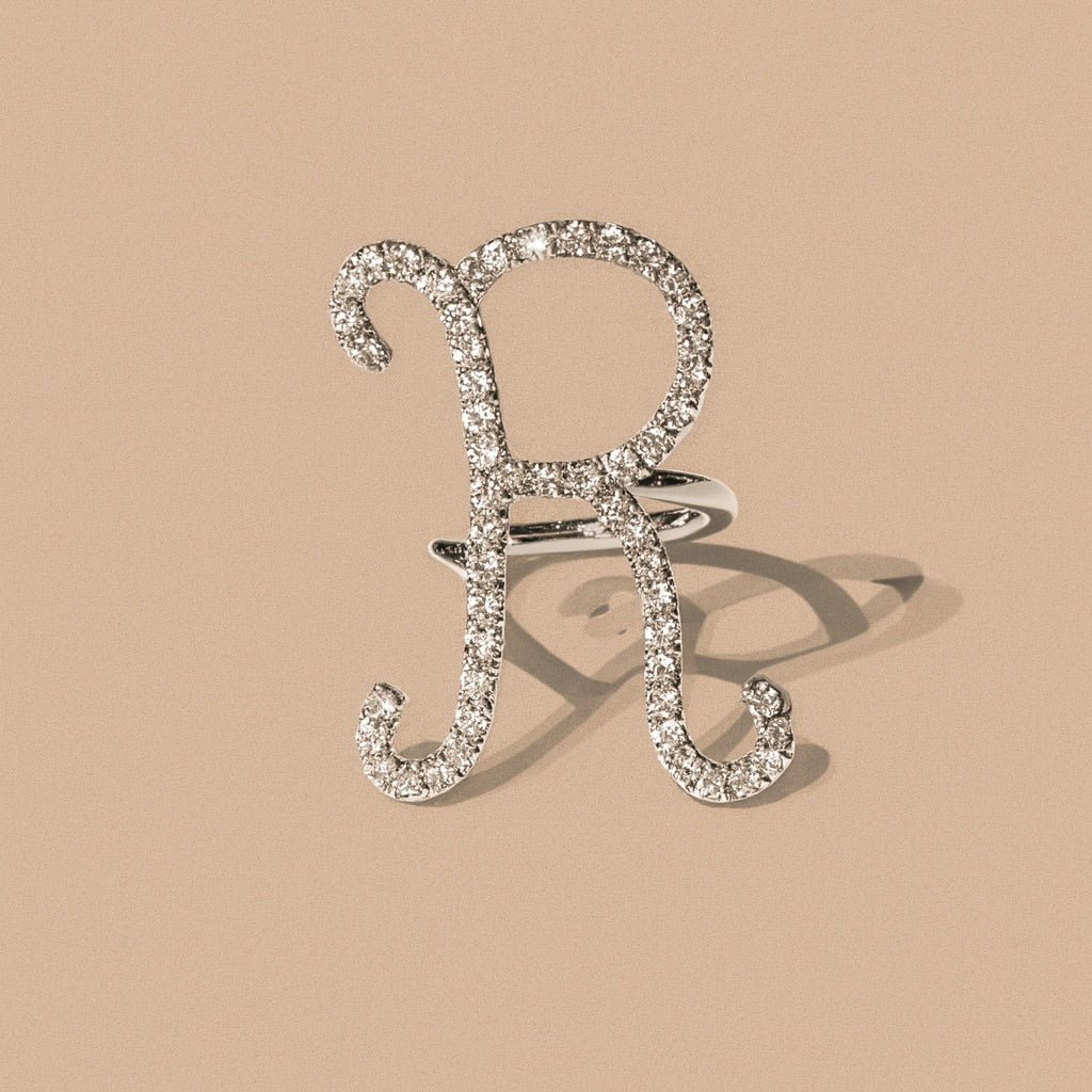 Anello iniziale 9kt R diamanti