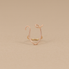 Anello oro 9kt iniziale "V"