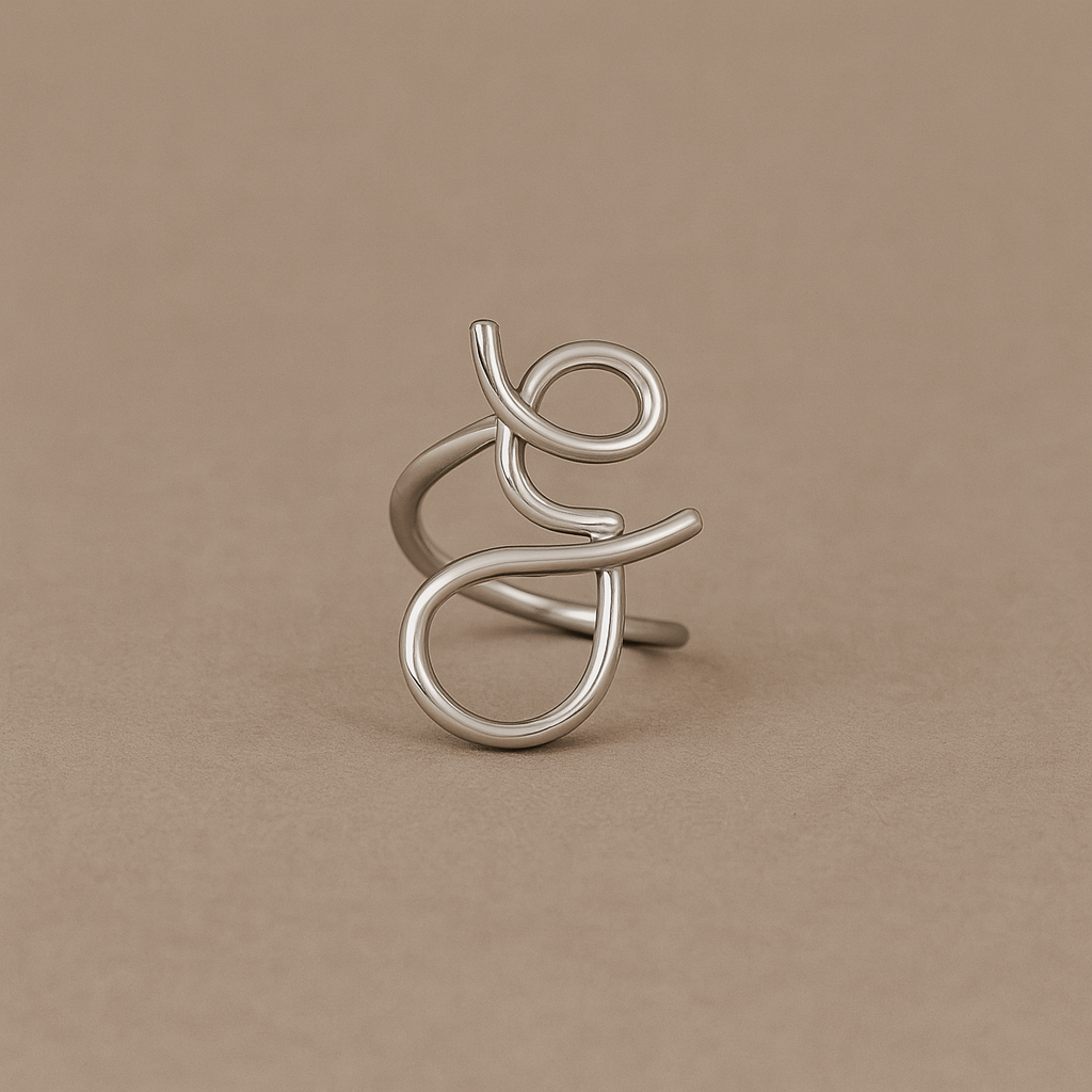 Anello argento iniziale G
