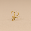 Anello oro 9kt iniziale "P"