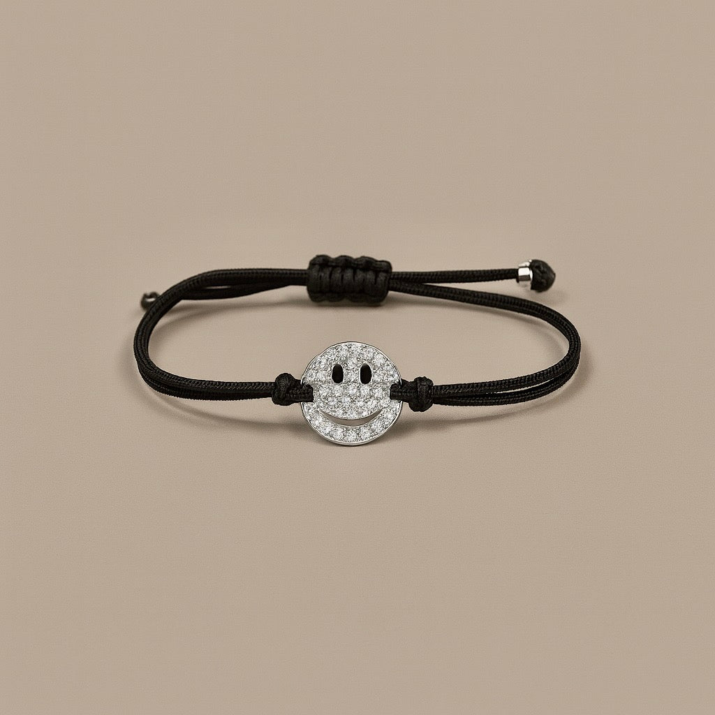 Bracciale smile oro 9kt con diamanti