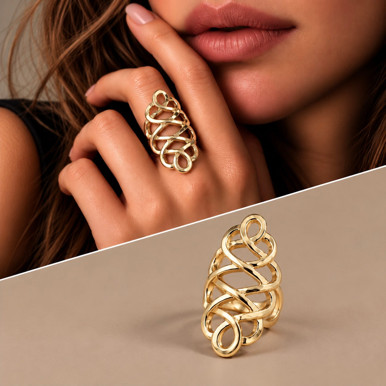 Anello Nodo Tibetano