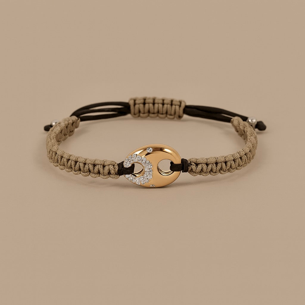 Bracciale oro 18kt maglia marina