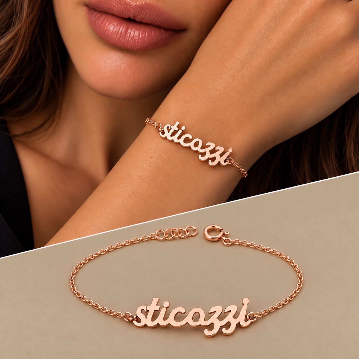 Bracciale "STICAZZI" 9KT