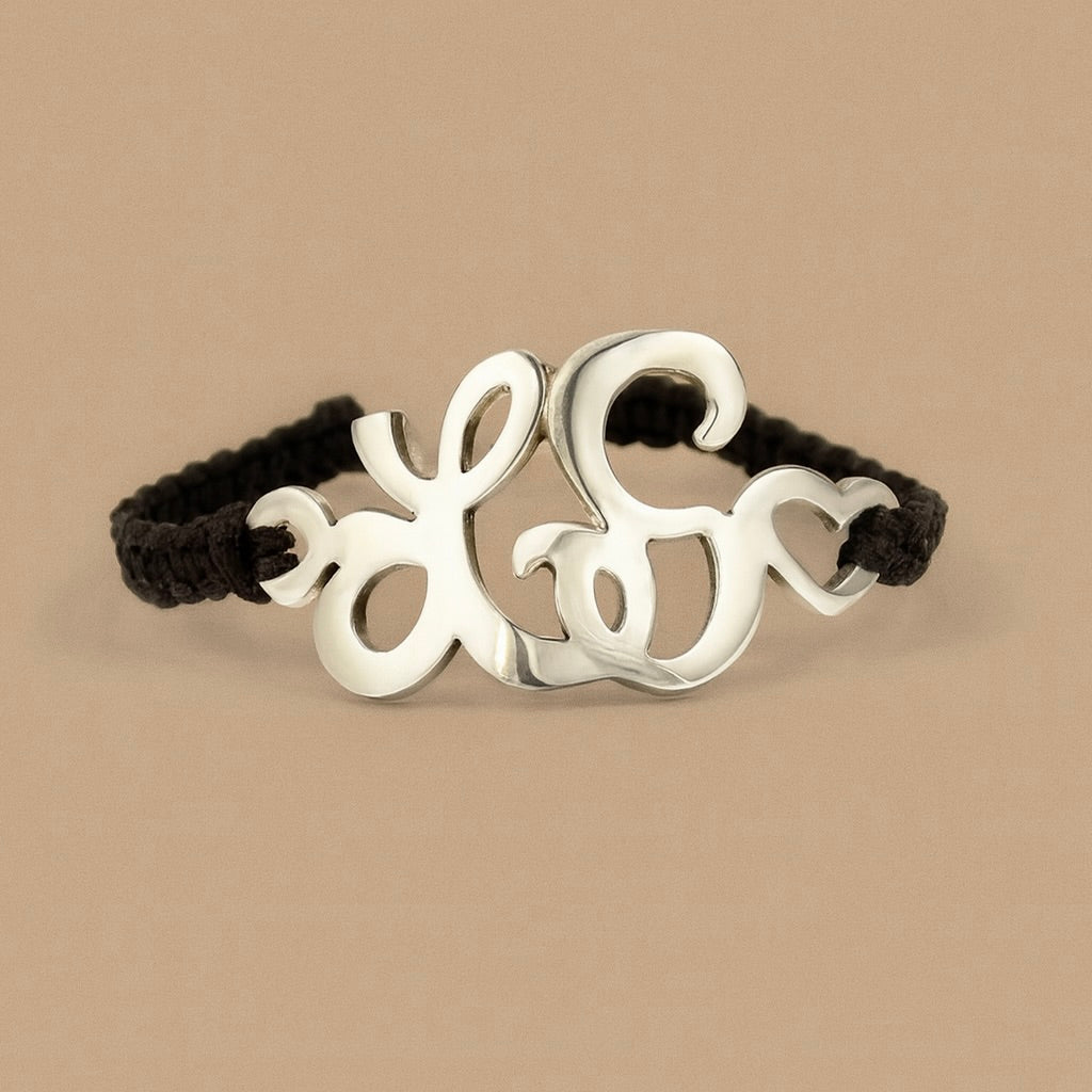 Bracciale con 2 iniziali