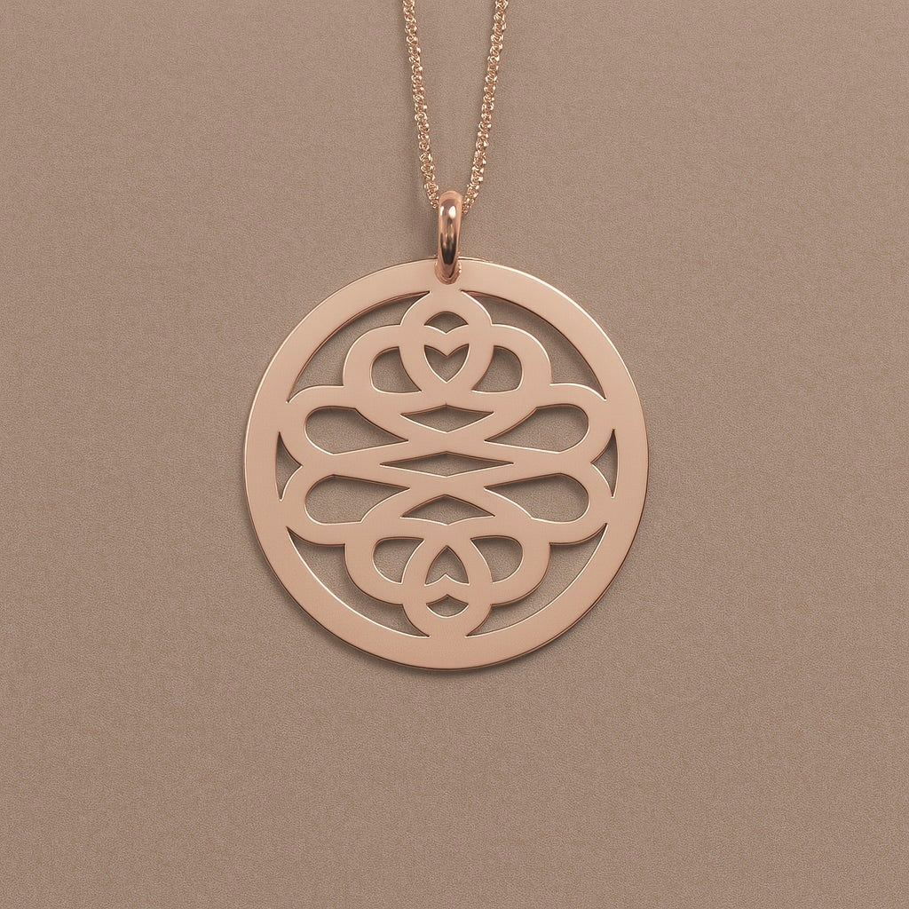 Ciondolo Nodo Tibetano 9kt