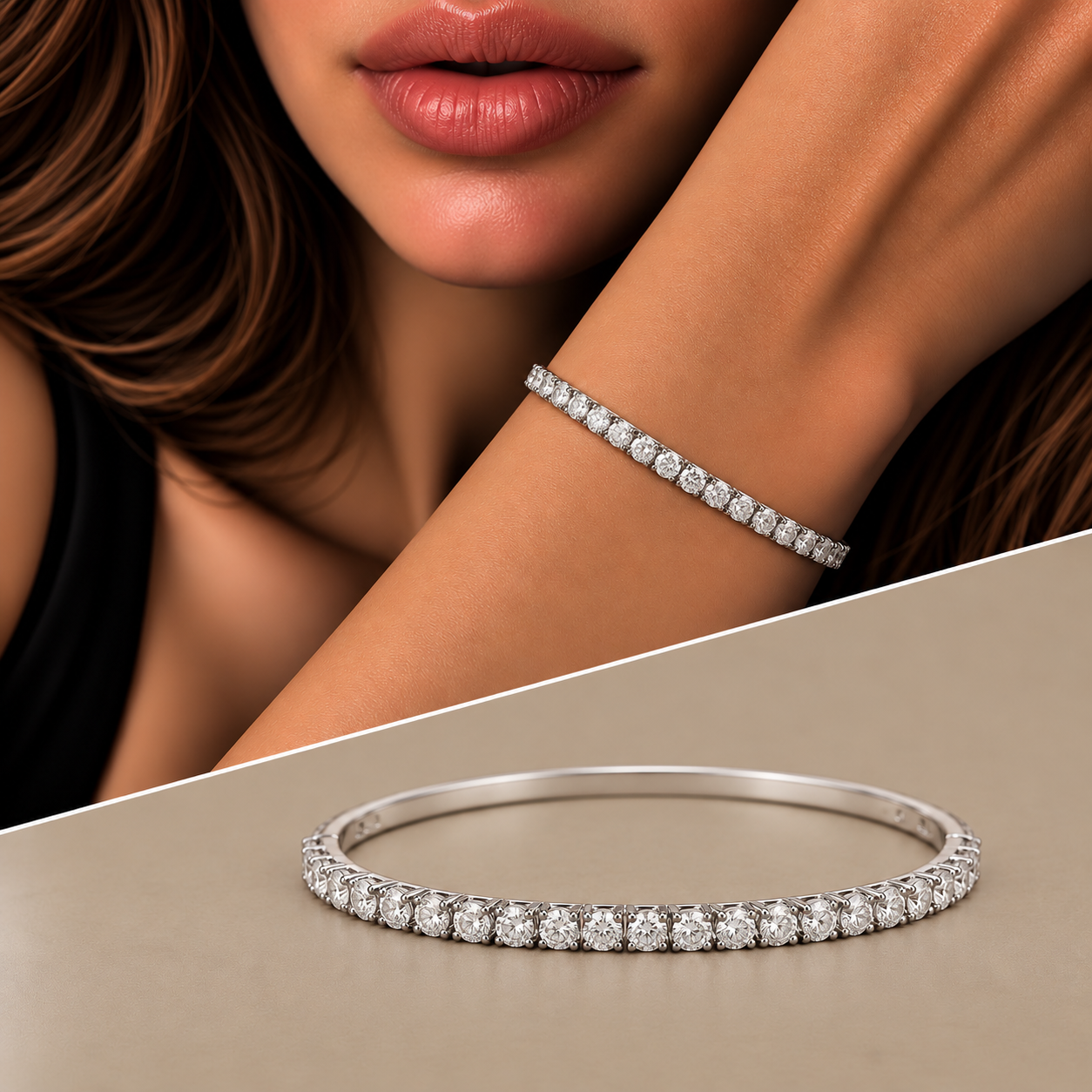 Bracciale oro 18kt rigido