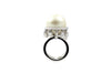 Anello oro 18kt  diamanti & perla con fancy - Puntodgioielli