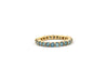 Anello oro 18kt riviera giro intero diamanti fancy color blue - Puntodgioielli