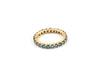 Anello oro 18kt riviera giro intero diamanti fancy color blue - Puntodgioielli