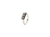 Anello oro 18kt trilogy contorno brown - Puntodgioielli