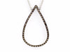 Ciondolo in oro 18kt a goccia con diamanti brown - Puntodgioielli