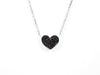 Ciondolo cuore diamanti black - Puntodgioielli