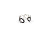 Anello argento fascia cuori diamanti black - Puntodgioielli