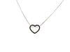 Ciondolo cuore diamanti black - Puntodgioielli