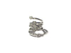 Anello spirale argento con cuori oro 18kt - Puntodgioielli