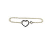 Cuore in argento diamanti black - Puntodgioielli